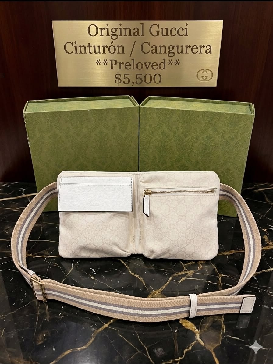 Gucci Cinturón / Cangurera Preloved Original