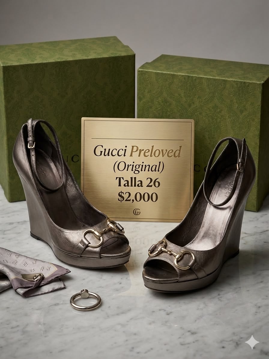Tacones Gucci Preloved Originales – Talla 26