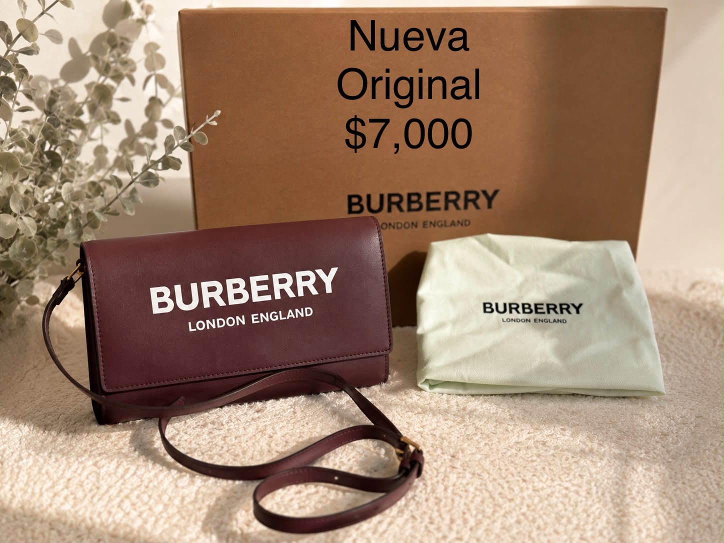 Crossbody Burberry nueva y original